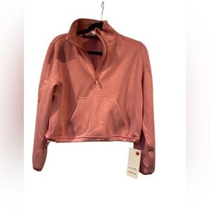 NWT Lululemon brushed softstreme half zip Size 4